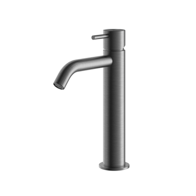 Hotbath Archie Wastafelmengkraan zonder waste Middel BGP Geborsteld Gunmetal PVD