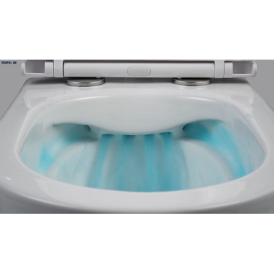 QeramiQ Dely Wandclosetpack - 36.3x51.7cm - diepspoel - rimless - slim zitting - glans wit