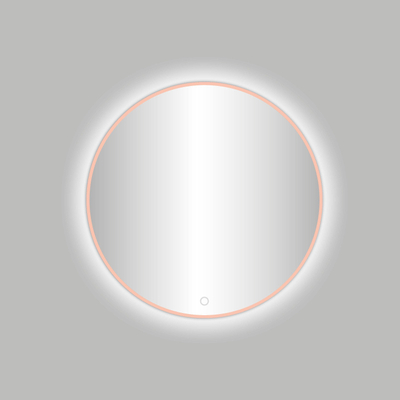 Best Design Lyon Venetië ronde spiegel rose goud mat incl.led verlichting Ø 80 cm