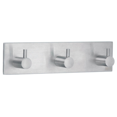 Smedbo Beslagsboden Handdoekhouder - 18x4.5x3cm - zelfklevend - RVS Geborsteld Edelstaal