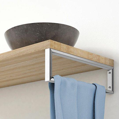 Wiesbaden Chroom vierkante supportbeugel 46x22