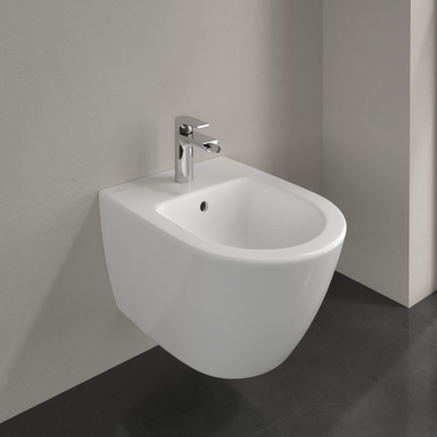 Villeroy en Boch Subway 2.0 Compact wandbidet ceramic+ wit