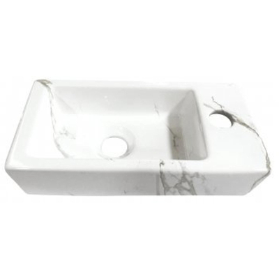 Wiesbaden One Pack Mini-Rhea rechts fontein 360x180x90 Carrara