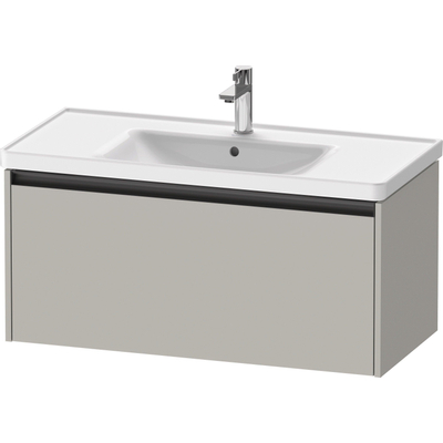 Duravit Ketho 2 wastafelonderbouwkast met 1 lade 98.4x45.5x44cm met greep antraciet betongrijs mat