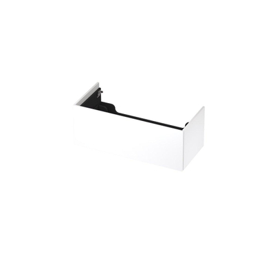 INK P2O Wastafelonderkast - 100x45x37.6cm - 1 lade - push 2 open - recht opdekfront - MDF lak wit mat