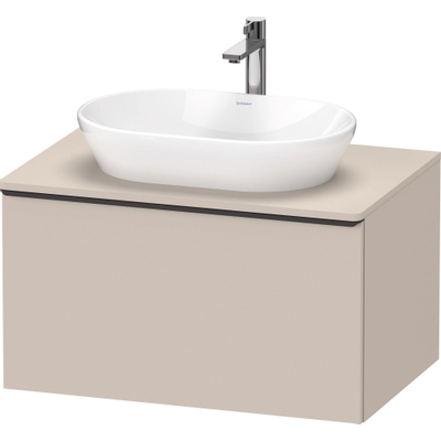 Duravit D-Neo wastafelonderkast 80x45.9x55cm 1 lade Taupe Mat