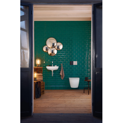 Duravit Me by starck fontein 450x155x320mm z/krgat met overloop wit