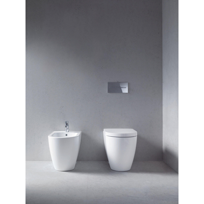 Duravit Me by starck staand bidet 370x400x600mm 1 kr.gat overloop wit