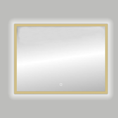 Best Design Nancy Isola LED spiegel 100x80cm aluminium mat goud