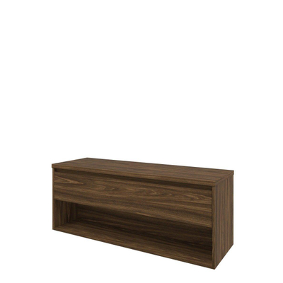 Proline Top badkamermeubelset - 140x46x55.2cm - wastafelblad - met schap - MFC Cabana oak