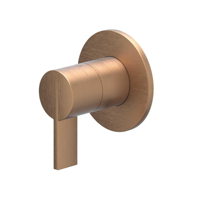 IVY Pact Afbouwdeel - voor inbouw douchekraan - 2-weg - stop-omstel - Geborsteld mat koper PVD