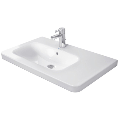 Duravit Durastyle wastafel 80x58cm kom links 1 kraangat wit