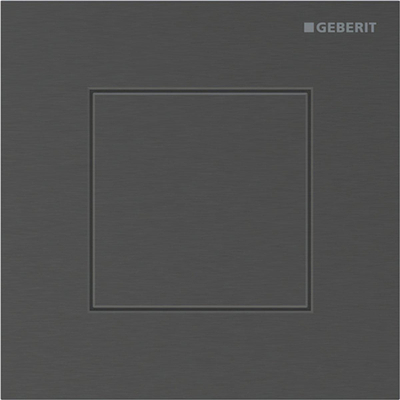 Geberit type 40 urinioir bedieningsplaat - pneumatisch - vierkant - zwart chr./geb/easy-to-cl