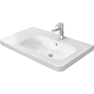 Duravit Durastyle wastafel 80x48cm 1 kraangat overl. wgliss wit