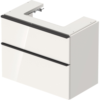 Duravit D-Neo wastafelonderkast 78.4x62.5x44.2cm 2 lades wit Hoogglans