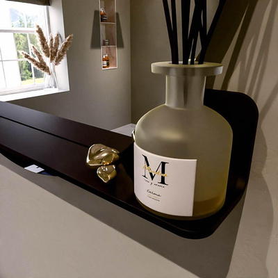 Mondiaz SPOT Badkamerspiegel - rond 100cm - spiegelplanchet - kleur Urban