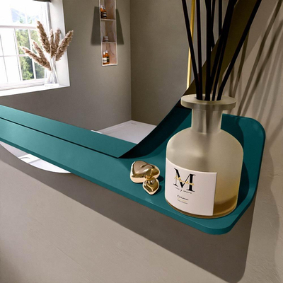 Mondiaz SPOT Badkamerspiegel - rond 120cm - spiegelplanchet - kleur Smag