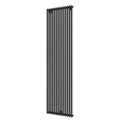 Plieger Venezia designradiator enkel verticaal 1970x532mm 1417W zwart grafiet (black graphite)