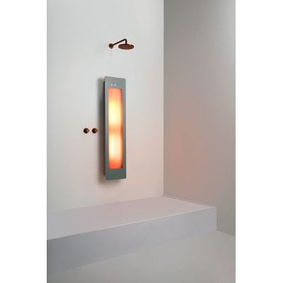 Sunshower Round Medium Plus infrarood + UV licht opbouw incl. Wandbeugel 140x33x12cm inclusief 5 jaar garantie Organic Grey