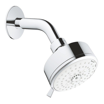 GROHE Tempesta Cosmopolitan 100 Hoofddouche - 10cm - 4 straalsoorten - wandmontage - chroom/wit