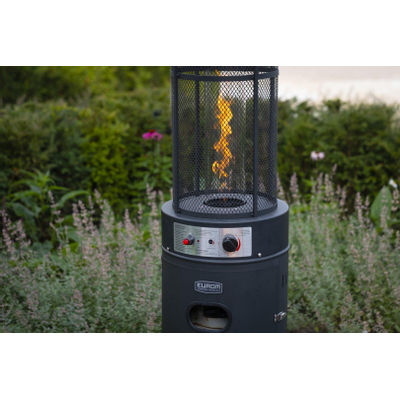 Eurom Gas Terrasverwarming Flameheater 11000 Patioheater 182.3x52.2x52.2cm 11000watt Zwart