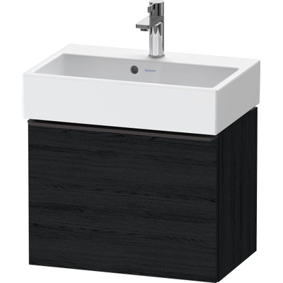 Duravit D-Neo wastafelonderkast 58.4x44x37.2cm 1 lade met softclose Eiken (zwart) Mat