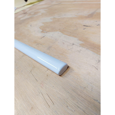 Cifre Ceramica Quarter Round wandtegel - 1.5x30cm - 8mm - Rechthoek - Sky glans