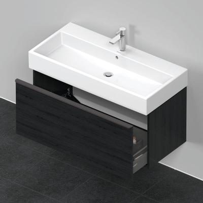 Duravit D-Neo wastafelonderkast 98.4x44x44.2cm 1 lade Eiken (zwart) Mat