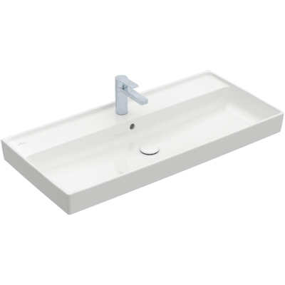 Villeroy & Boch Collaro meubelwastafel 100x47cm met overloop 1 kraangat wit