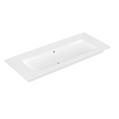 Villeroy & Boch Venticello Meubelwastafel - zonder kraangat - 120x50cm - overloop - ceramic - wit