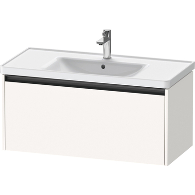 Duravit Ketho 2 wastafelonderbouwkast met 1 lade 98.4x45.5x44cm met greep antraciet wit supermat