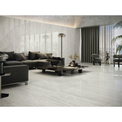 Baldocer Ceramica Venice Vloer- en wandtegel - 120x120cm - gerectificeerd - gepolijst Grijs