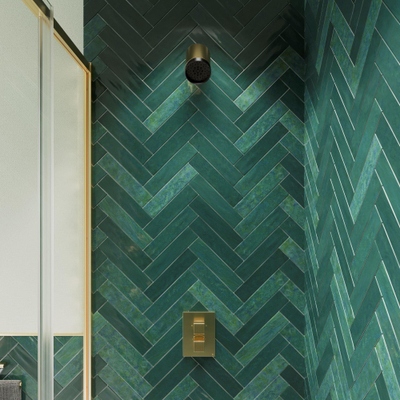 Crosswater Revive hoofddouche - 3 standen - geborsteld messing