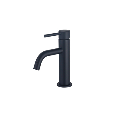 Fortifura Calvi Slim Wastafelkraan - 17.4cm - opbouw - mat zwart