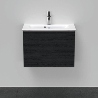 Duravit D-Neo wastafelonderkast 61x44x37.2cm 1 lade Eiken (zwart) Mat