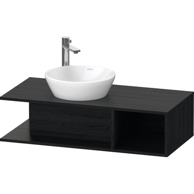 Duravit D-Neo wastafelonderkast 100x26x48cm Eiken (zwart) Mat