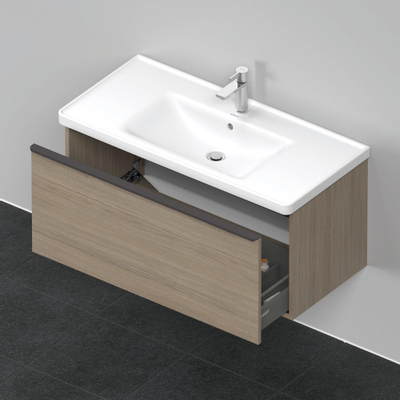 Duravit D-Neo wastafelonderkast 98.4x44x45.2cm 1 lade met softclose Eiken (terra) Mat