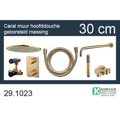 Wiesbaden one-pack inbouwthermostaatset rond type 404 GM (30cm)