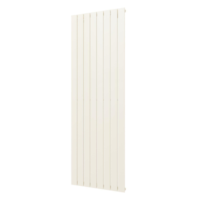 Plieger Cavallino Retto designradiator verticaal enkel middenaansluiting 1800x602mm 1205W pergamon (RAL9001)