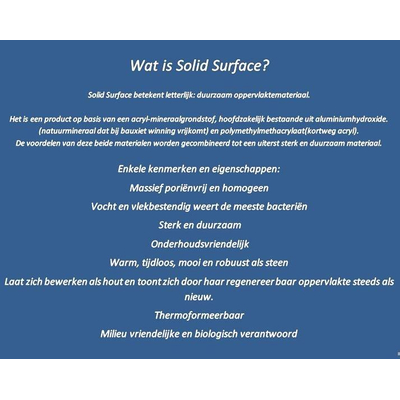 Best Design Solid waskom 52x38x14cm met klikwaste solid surface zwart