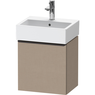 Duravit D-Neo wastafelonderkast 43.4x44x32.2cm Linksdraaiend 1 deur Linnen Mat