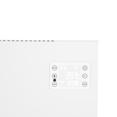 Eurom Alutherm 1200XS Convectorkachel - 70.5x42.9cm - IP24 - 1200watt - wifi - vloer/wand- Horizontaal - metaal - glans wit