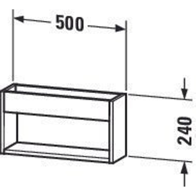 Duravit Ketho badkamerkast 50x13.5x26cm spaanplaat Grafiet Mat