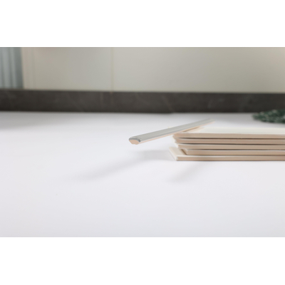 Cifre Ceramica Quarter Round wandtegel - 1.5x30cm - 8mm - Rechthoek - Grey mat