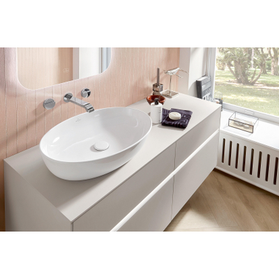 Villeroy & Boch Artis opzetwastafel ovaal 61x41cm zonder overloop wit