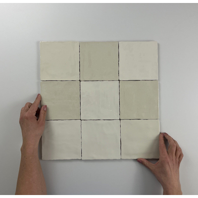 By Goof Moos Ivory glans handvorm 13x13