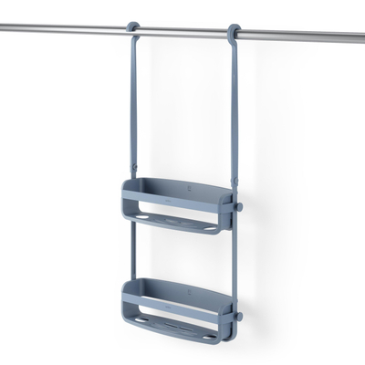 Umbra Flex Douchemand - 33x10x66cm - ophangen - leisteen blauw
