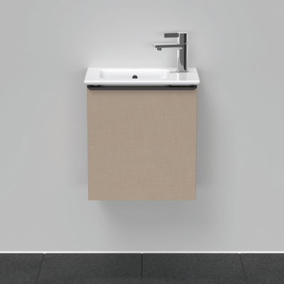 Duravit D-Neo wastafelonderkast 41x44x27.4cm Rechtsdraaiend 1 deur Linnen Mat