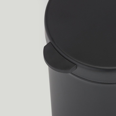 Geesa Hotel wandafvalemmer 17.5x24x23cm 3L zwart mat