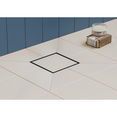 Easy Drain Aqua quattro vloerput abs 15x15cm horizontaal tegel 40mm rvs OUTLETSTORE